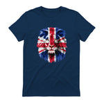 Union Jack UK Flag Lion Face Great Britain Union Jack Flag in Navy - back view