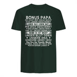 Bonus Papa du hast mir zwar nicht das leben geschenkt Spruch in Forest Green - back view