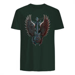 Fans de Hard Rock Vintage Music Rock and Roll Lover in Forest Green - back view