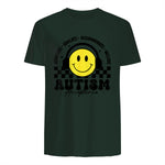 Autism Awareness Acceptance Special Education Teacher Kids T-Shirt in Forest Green - back view