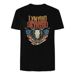 Lynyrd Skynyrd - Americana Steer Skull T-Shirt in Black - back view