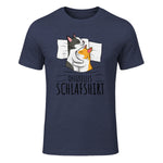 Offizielles Schlafshirt Katze Kater Katzen in Heather Navy - front view