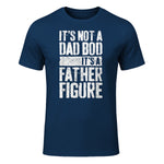 It's Not A Dad BOD It's A Father Figure Shirt Fathers Day in Navy - front view