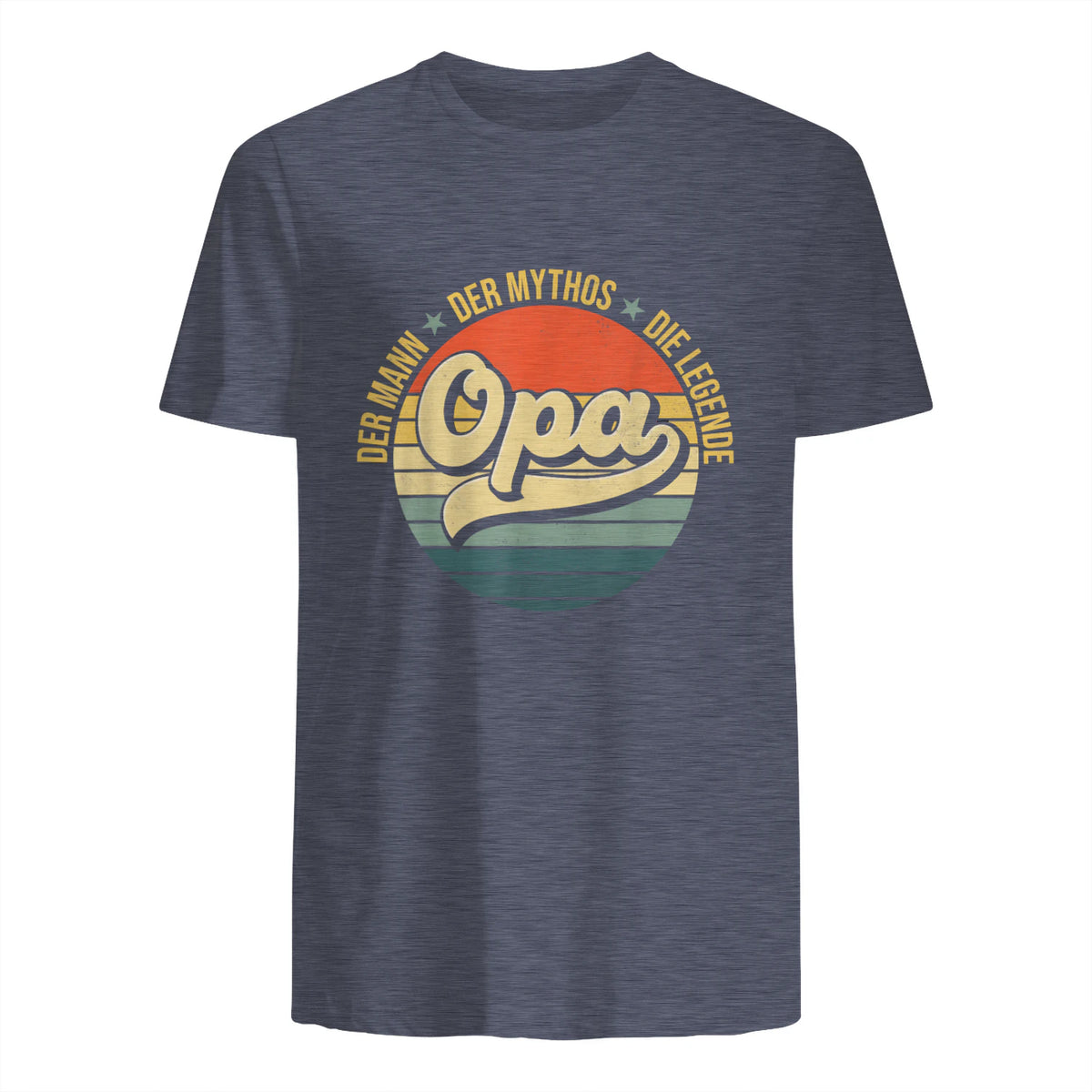 Opa Geschenke Lustig Großvater Geschenkidee Spruch Opa in Heather Navy - back view