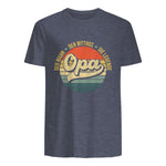 Opa Geschenke Lustig Großvater Geschenkidee Spruch Opa in Heather Navy - back view