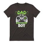 Dad of The Birthday Boy Matching Video Gamer Birthday Party in Dark Chocolate - back view
