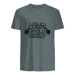 avec Un Corps comme ça, Qui a Besoin de Cheveux in Dark Heather - back view