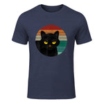 Chats Vintage Cat I Style rétro Chats noirs in Heather Navy - front view
