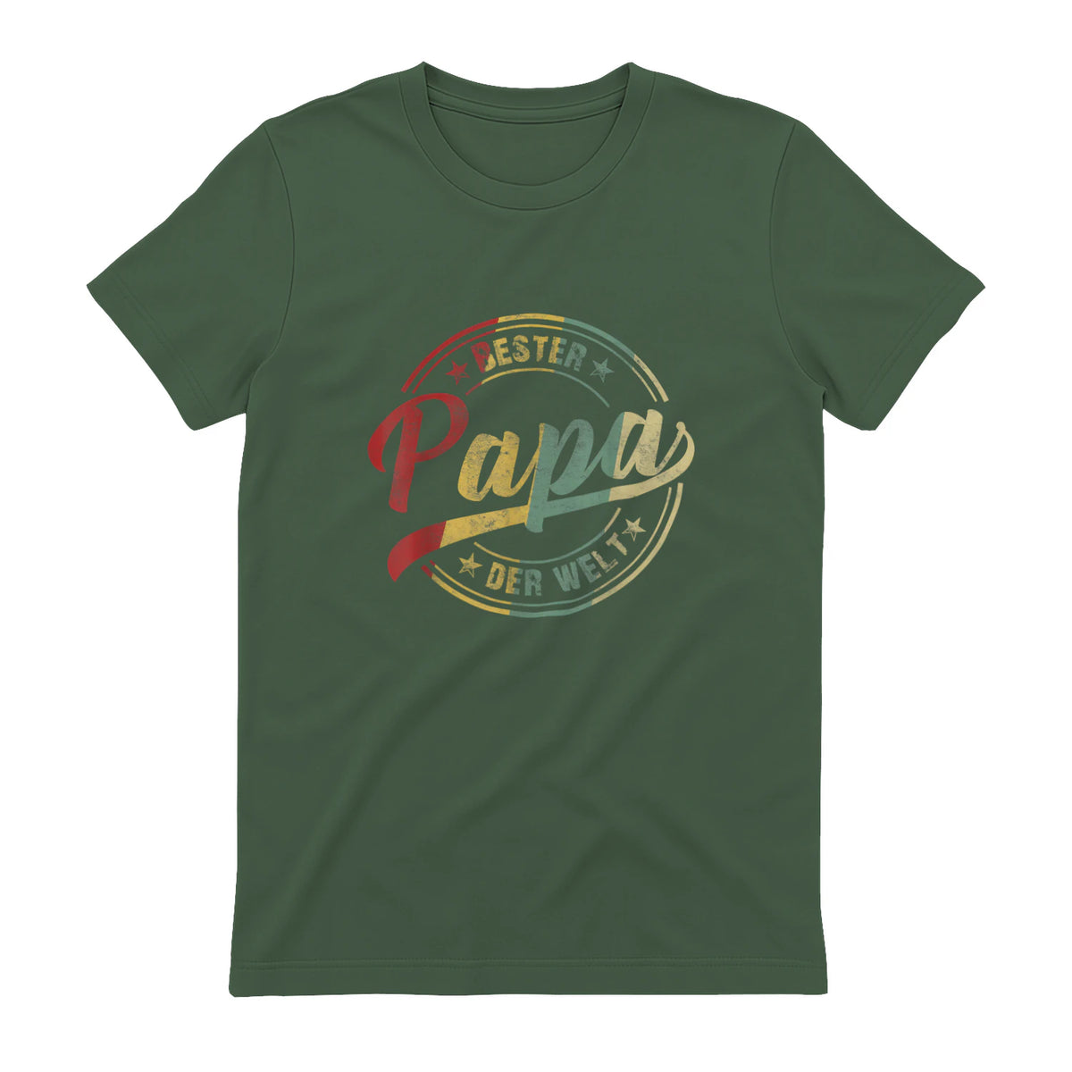 Bester Papa Der Welt Vatertagsgeschenk in Military Green - back view