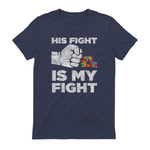 Autism Awareness for Parents of Autistic Kids T-Shirt in Heather Navy - back view