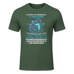 Five Signs I'm Probably a Dragon T-Shirt in Military Green - front view