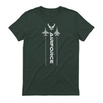 US Air Force with Logo T-Shirt in Forest Green - back view