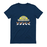 Drôle Les Beagles Beagle Dog Sitter Doggy Puppy Crosswalk in Navy - back view