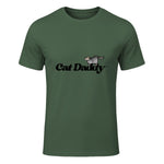 Chat Daddy drôle chat papa drôle chat papa humour fête des pères père in Military Green - front view