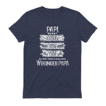 Wikinger Papa Vater Ragnar Thor Odin in Heather Navy - back view