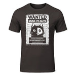 Schrödinger's Cat Wanted Dead And Alive Physics Physicist T-Shirt in Dark Chocolate - front view