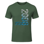 Vintage Eighteenth Birthday Gift T-Shirt in Military Green - front view