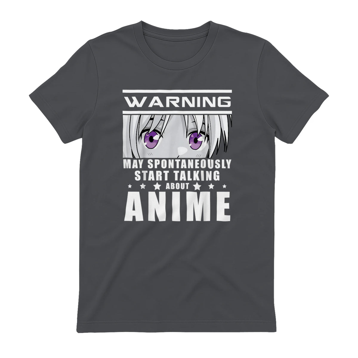 Warning May Spontaneously Start Talking About Anime in Charcoal - back view