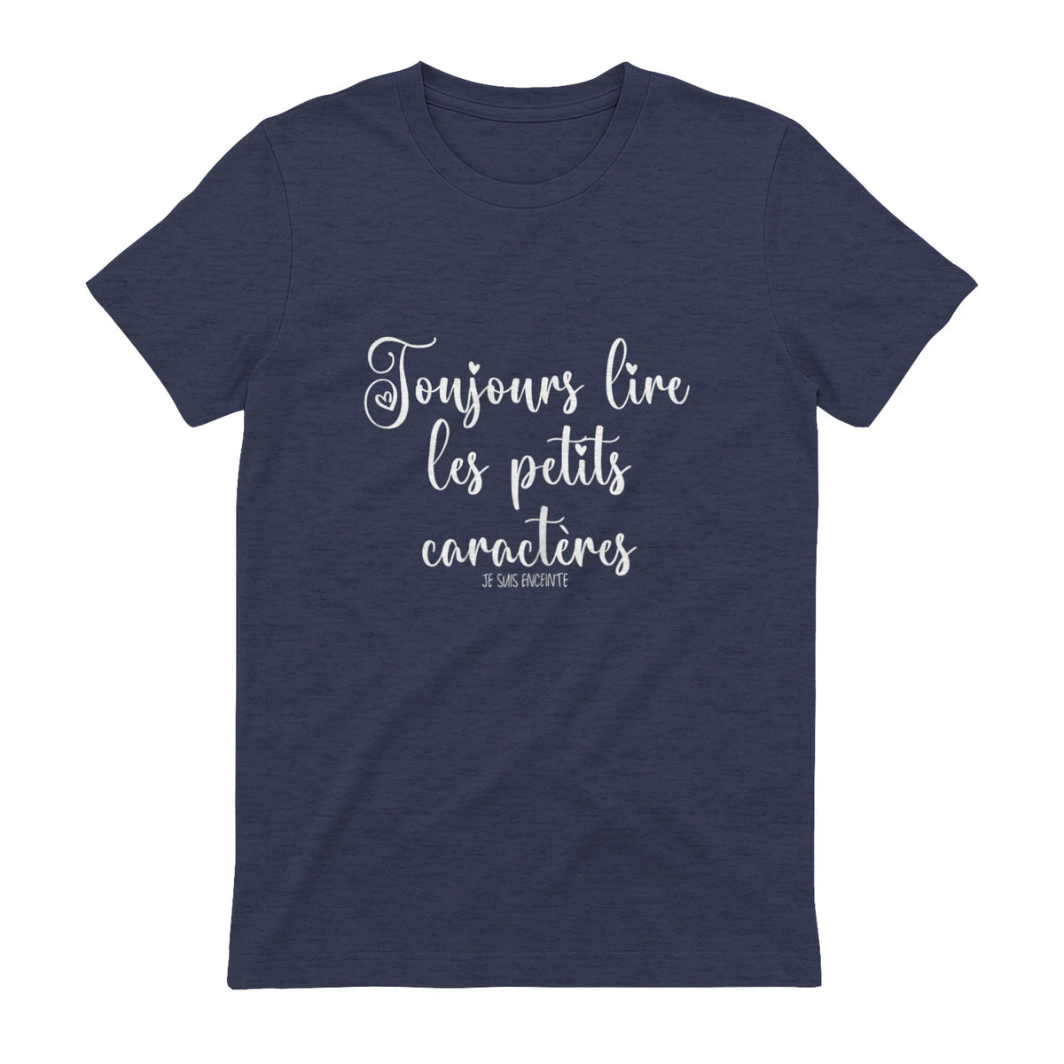Drôle Annonce Grossesse Grand Parents Original Future Maman in Heather Navy - back view