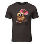 Ich Mag Halt Eulen, Okay Lustiger Eule Spruch Owl Eulen in Dark Chocolate - front view