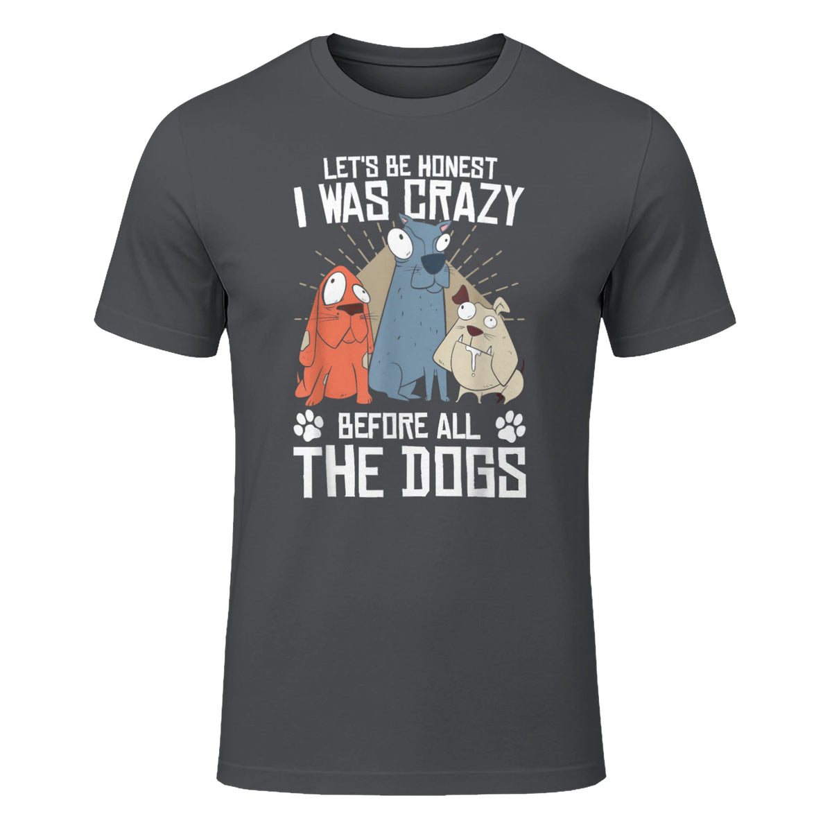 Design sur le thème des chiens pour les amoureux des chiots et les toiletteurs de chiens in Charcoal - front view