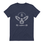 Drapeau circassien, Adygea, Adiga. in Heather Navy - back view