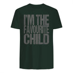 Funny I'm The Favourite Child Siblings in Forest Green - back view