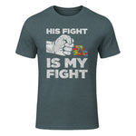 Autism Awareness for Parents of Autistic Kids T-Shirt in Dark Heather - front view