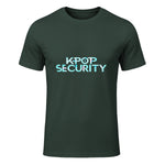 K-Pop Security Concert Staff T-Shirt in Forest Green - front view