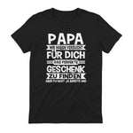 Papa und Vater Motiv, Lustiger Spruch, Herren Vatertag Halbarm in Black - back view