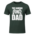 The Gaming Dad Game Controller Spruch Geschenkidee Vatertag T-Shirt in Forest Green - front view