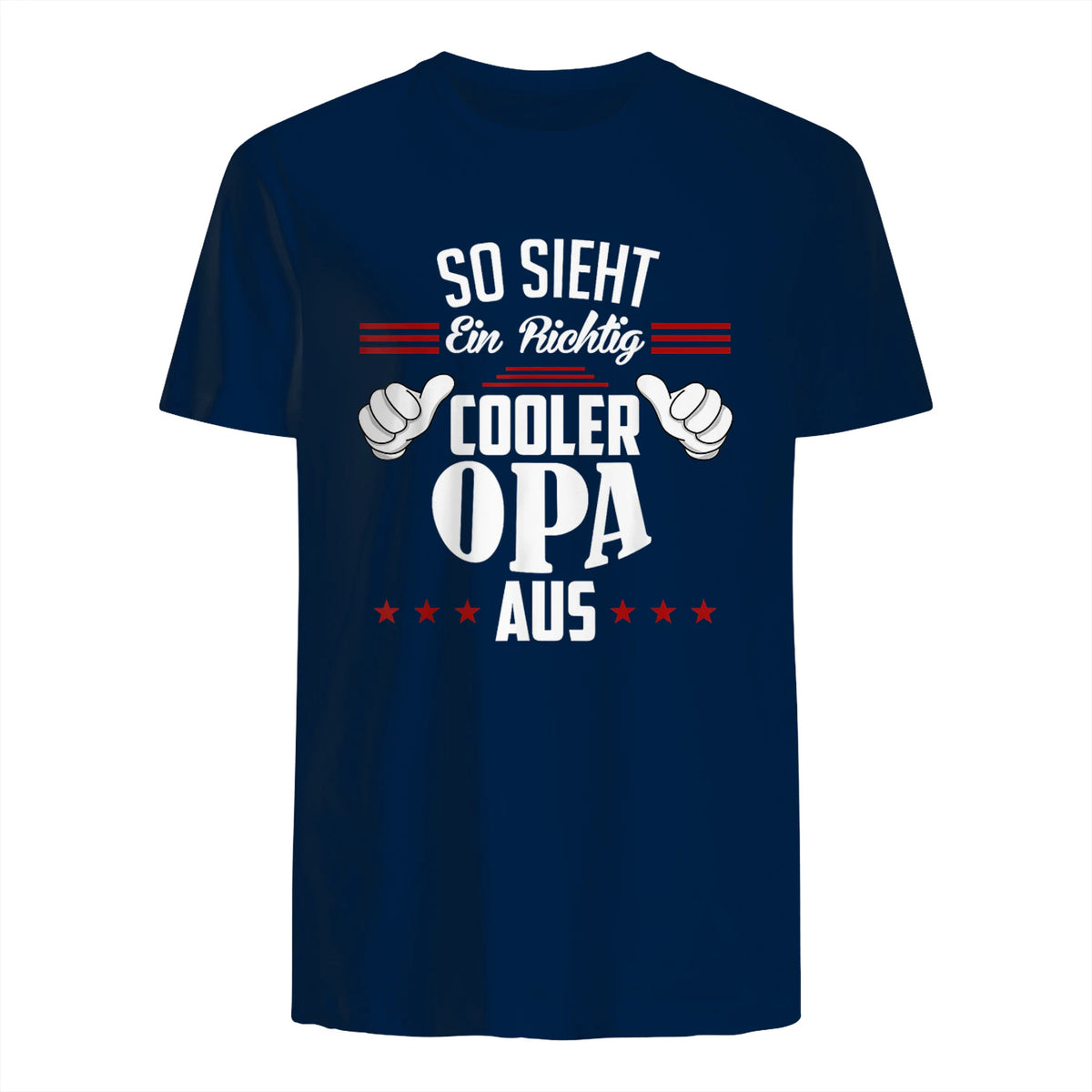 Opa SAGT So Sieht EIN richtig Cooler Opa aus Großvater in Navy - back view