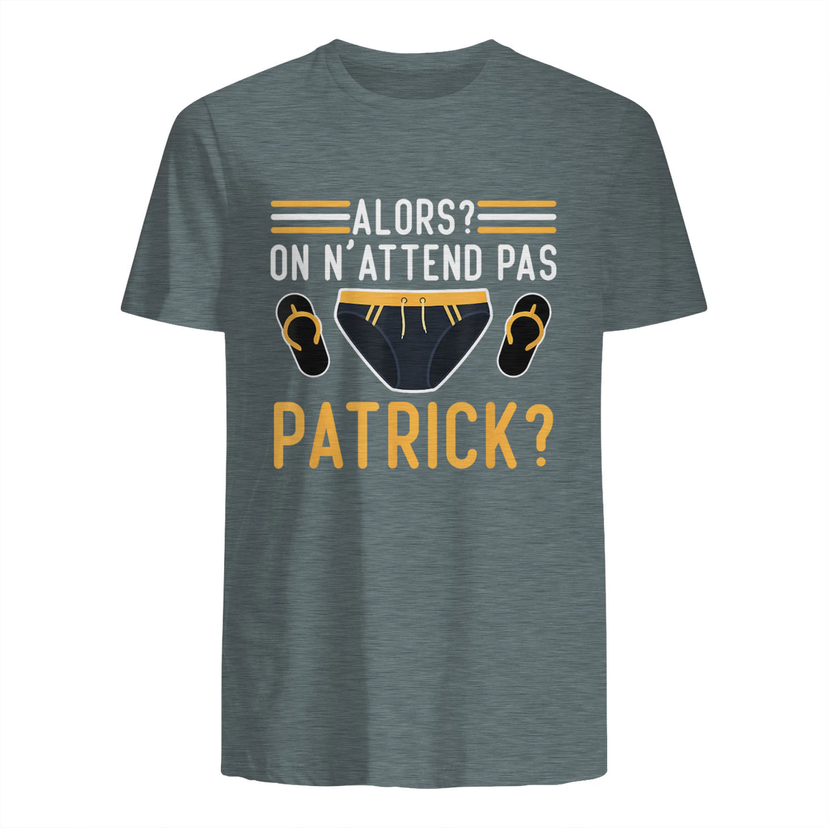 Alors on n'attend Pas Patrick in Dark Heather - back view