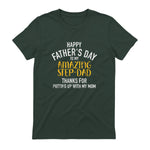 Happy father's day step dad in Forest Green - back view