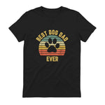 Vintage Dog Dad Cool Father's Day Gift Retro in Black - back view