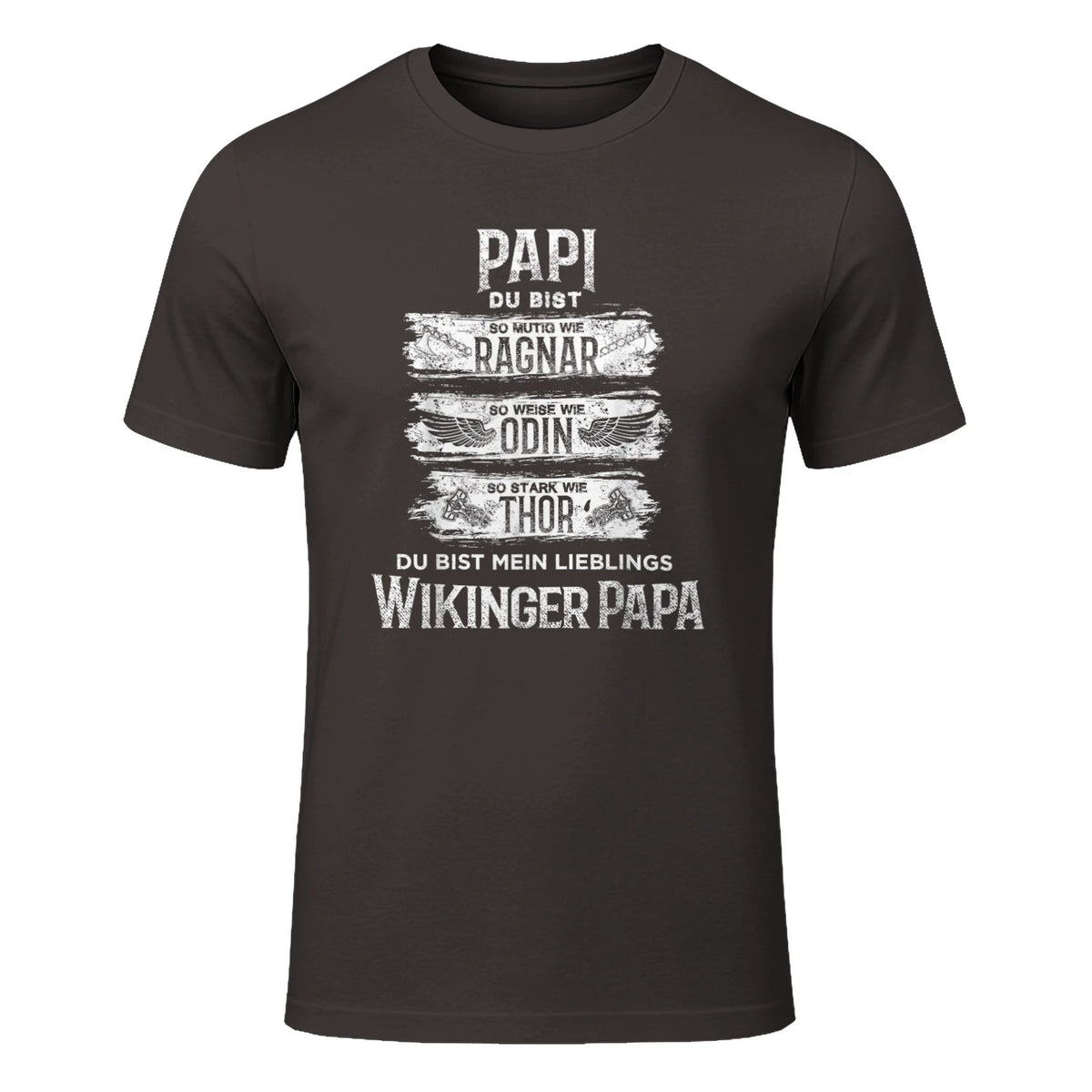 Wikinger Papa Vater Ragnar Thor Odin in Dark Chocolate - front view