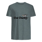 Chat Daddy drôle chat papa drôle chat papa humour fête des pères père in Dark Heather - back view