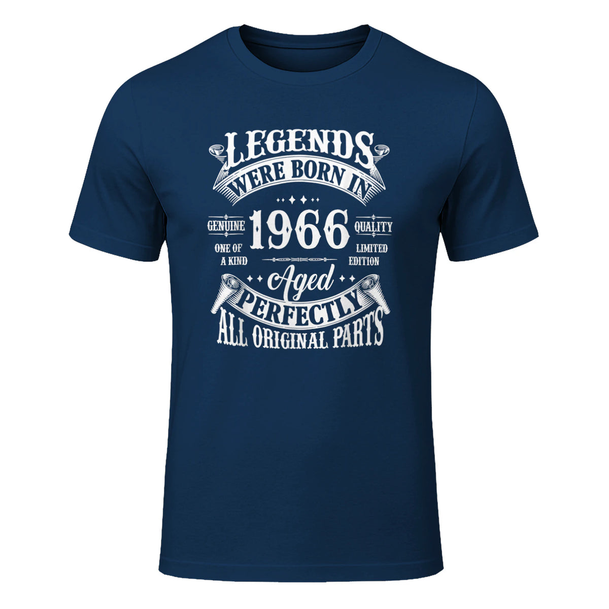 Vintage Sixtieth Birthday Shirt T-Shirt in Navy - front view