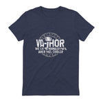 Vathor Vater Thor Cool Hammer Papa Fathor in Heather Navy - back view