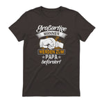 Vatertag Vaterschaft Geschenke Großartige Männer Werden Zum Papa Befördert Werdender Vater , Schwarz, S, V-Aussch in Dark Chocolate - back view