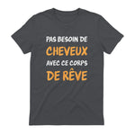 Calvitie Humour Papa Chauve in Charcoal - back view