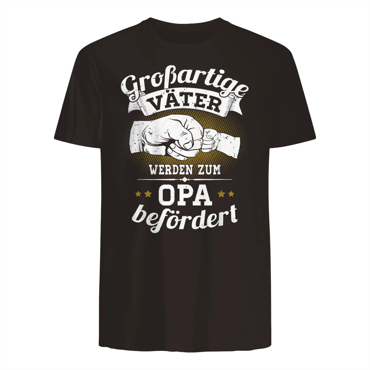 Großartige Väter werden zum Opa befördert Enkel Bester Papa in Dark Chocolate - back view