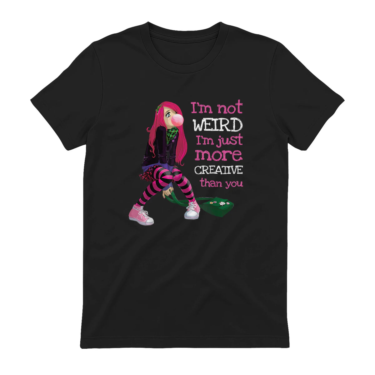 Kawaii Anime Girl Kawaii Clothes Anime Clothing Goth Girl in Black - back view