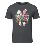 Egg Hunt Squad Bunny Happy Easter Day in Charcoal - front view