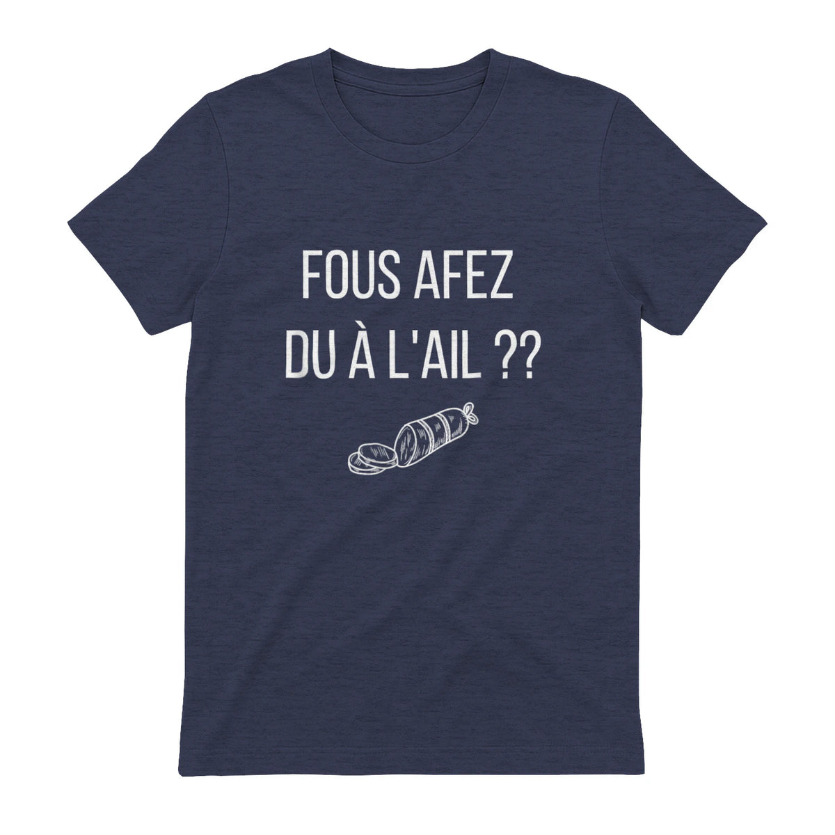 Fous afez du a l'ail in Heather Navy - back view