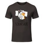 Offizielles Schlafshirt Katze Kater Katzen in Dark Chocolate - front view