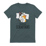 Offizielles Schlafshirt Katze Kater Katzen in Dark Heather - back view