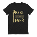 Best Dad Ever Guitar Chord T-Shirt in Black - back view