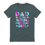 K-Pop Girl Dad T-Shirt in Dark Heather - back view