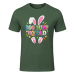 Egg Hunt Squad Bunny Happy Easter Day in Military Green - front view